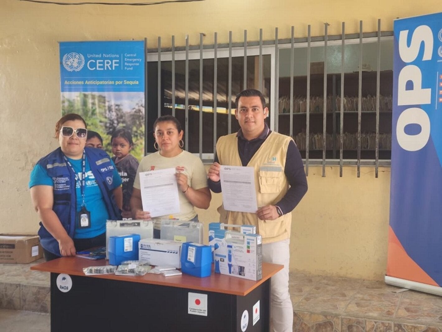 OPS entrega kits WASH a municipios del Corredor Seco