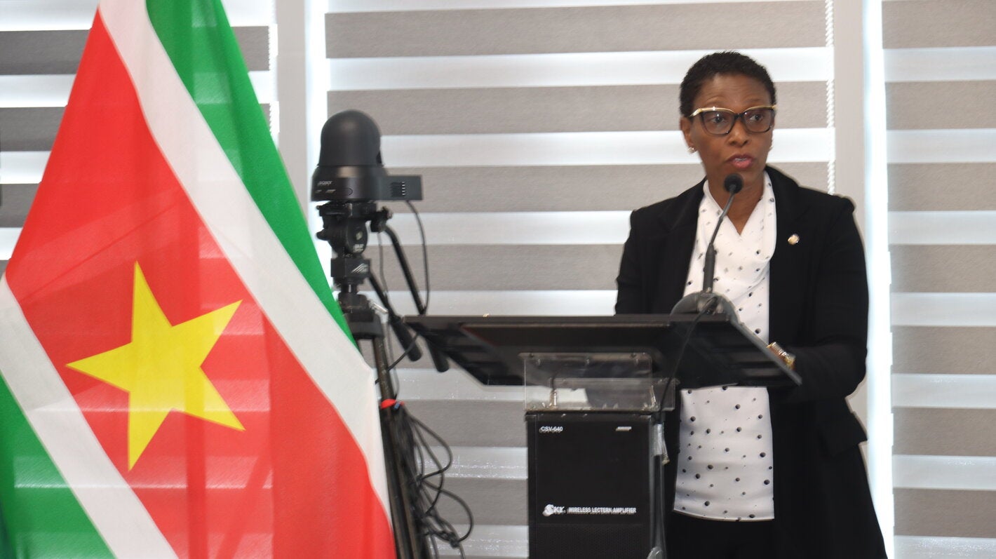 Dr. Rhonda Sealye - Thomas delivering her opening remarks. 
