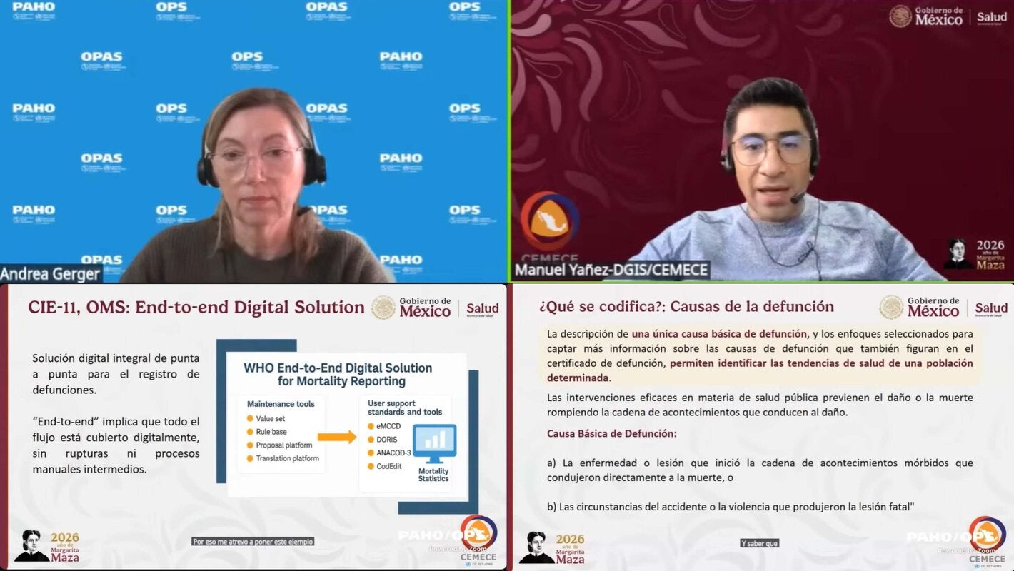 Encuentro virtual Codificación automatizada con el sistema DORIS