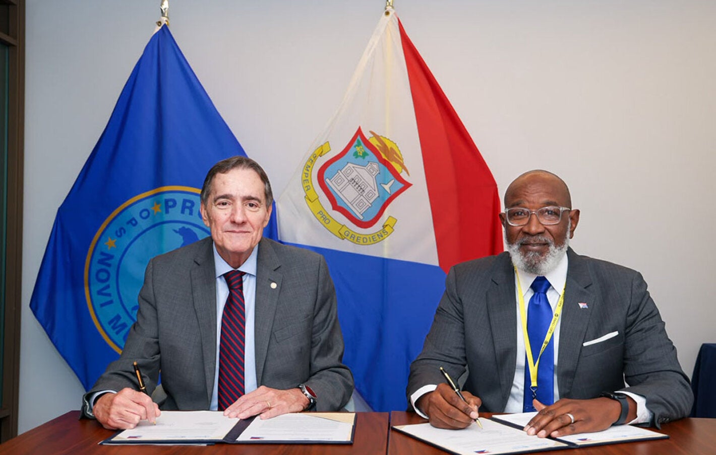signing the agreement