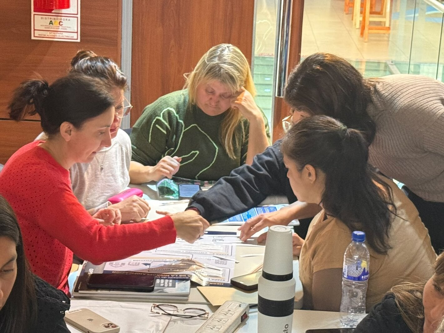 Foto de un momento del taller en Nequén