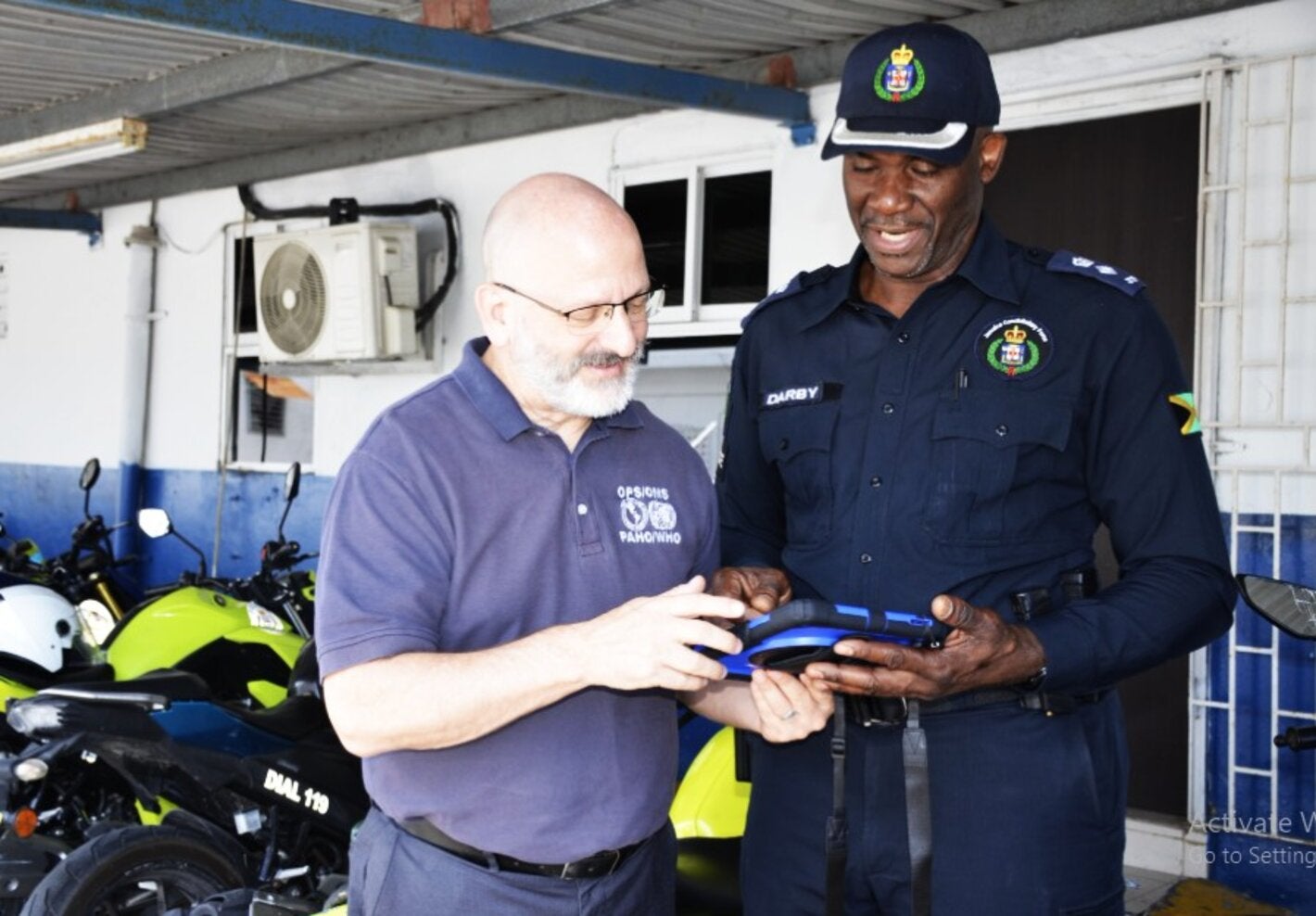 Road safety gadget demonstration