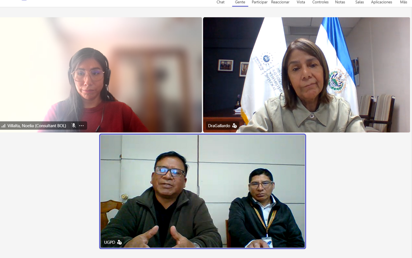 Encuentro virtual de tema discapacidad en Bolivia