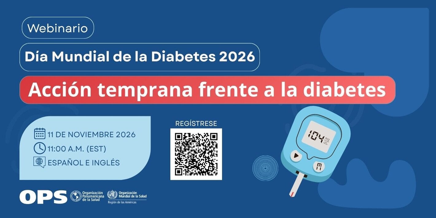 Tarjeta del webinar por el Día Mundial de la Diabetes: Acción temprana frente a la diabetes