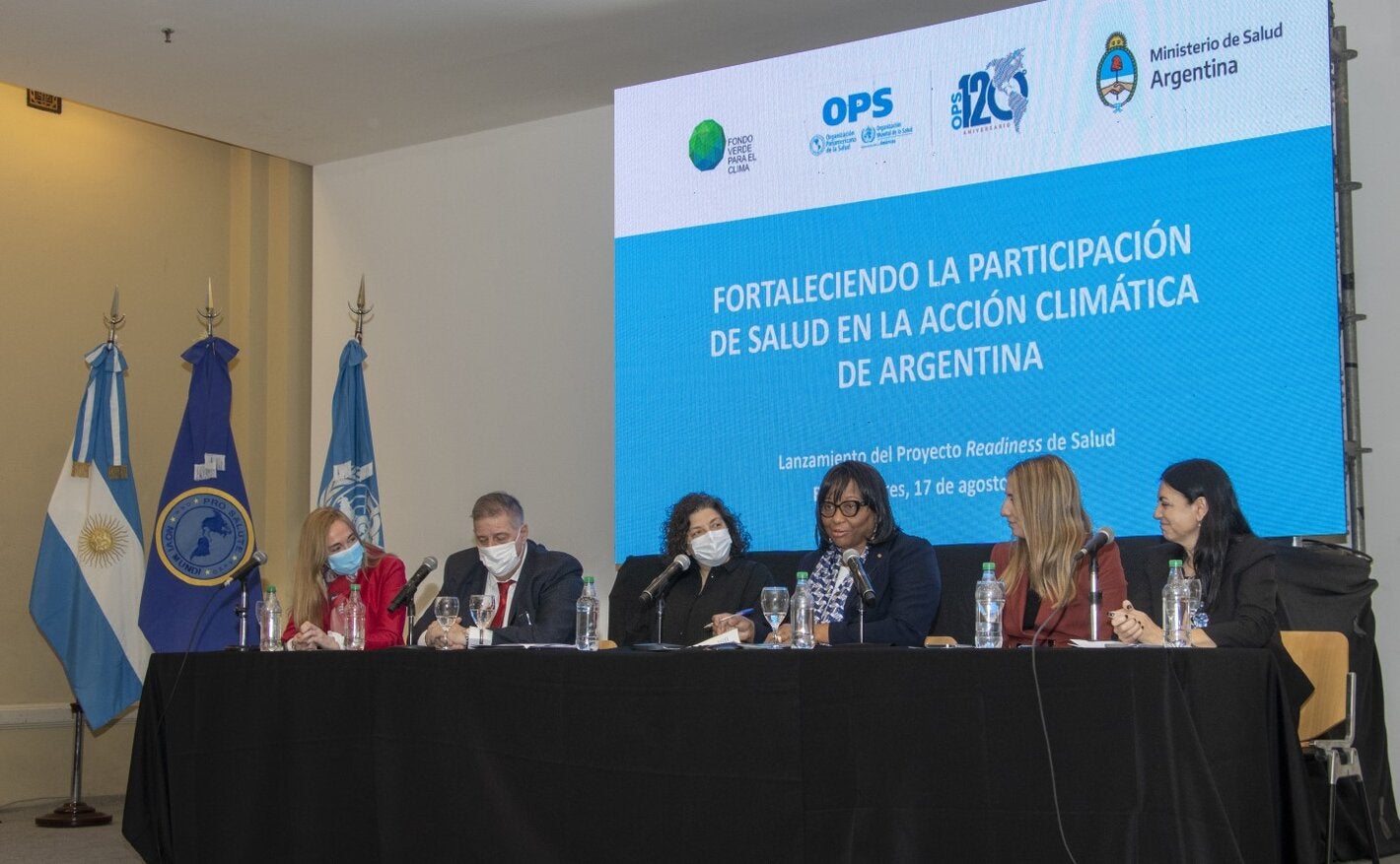 La Directora de a OPS, Carissa F. Etienne, durante el lanzamiento del proyecto.
