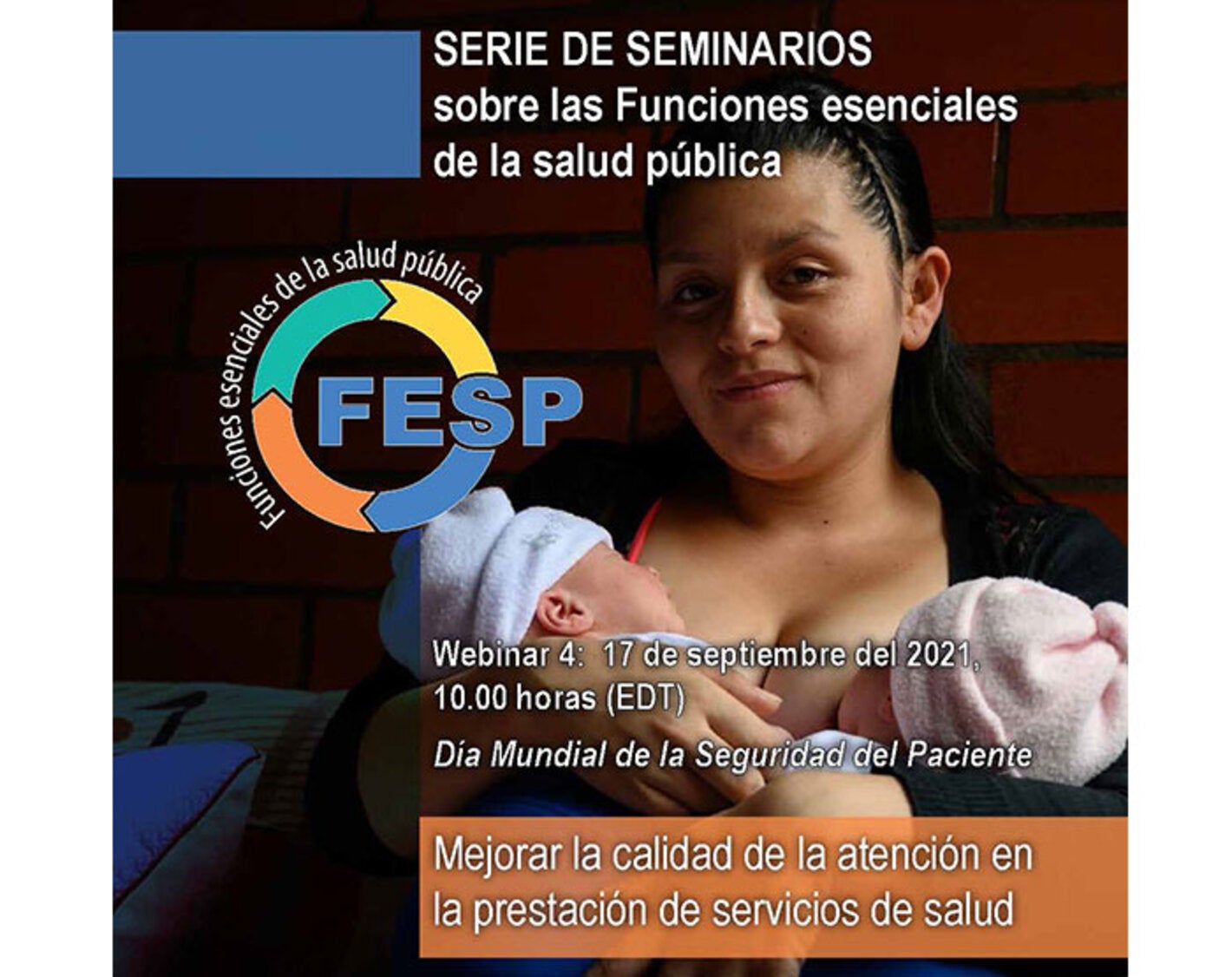 Madre cargando a gemelos