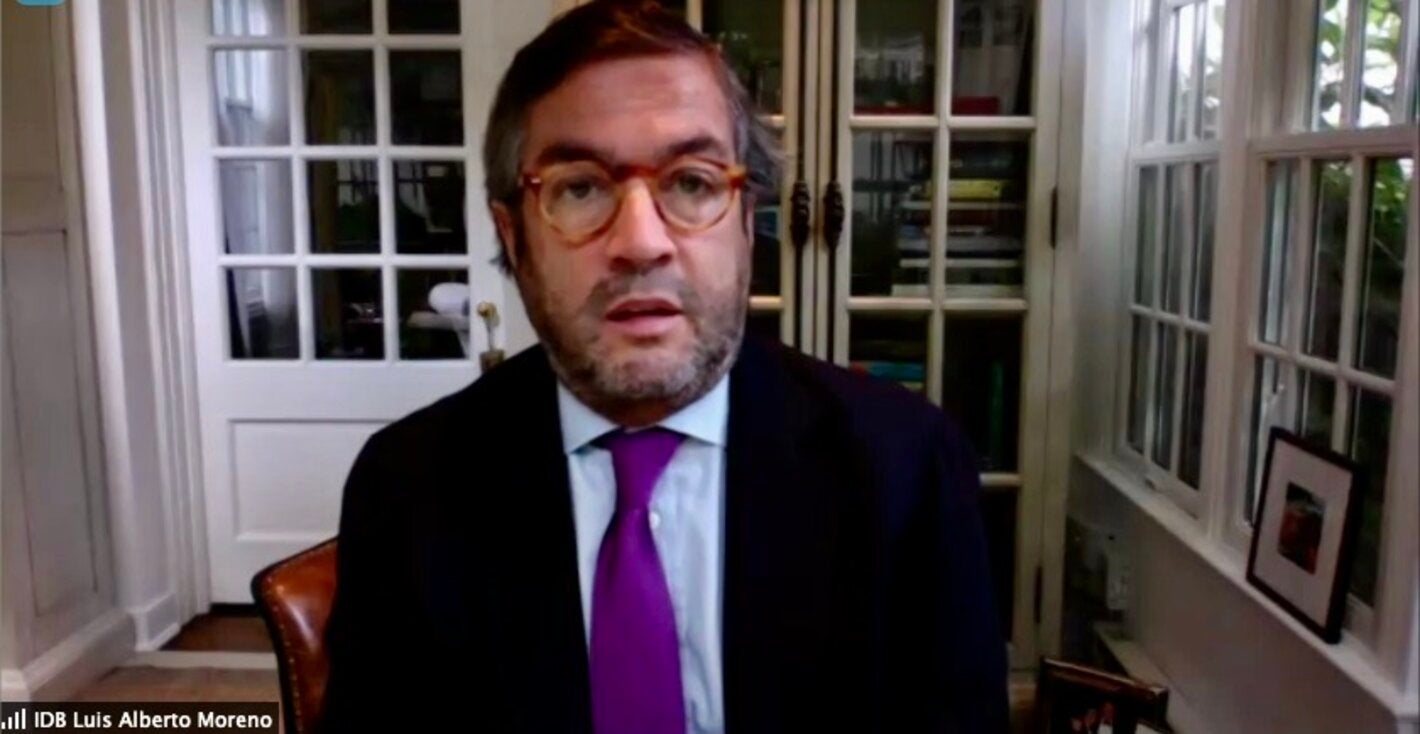 president of the Inter-American Development Bank (IDB), Luis Alberto Moreno