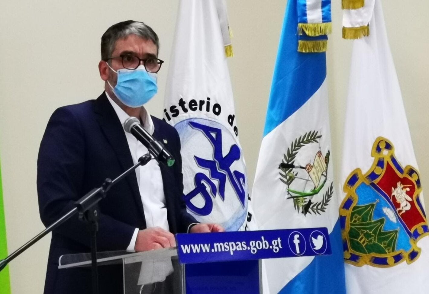 Representante de la OPS/OMS en Guatemala, Oscar Barreneche 