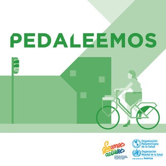 Tarjeta redes sociales: Pedaleemos