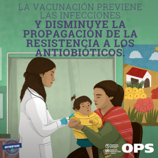 Tarjetas para Redes Sociales: La vacunación previene las infecciones...