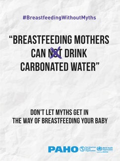 MYTH: Breastfeeding mothers can't drink carbonated water