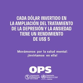 Cada dólar invertido en ampliación y tratamiento de la depresión y ansiedad rinde US$5