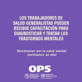Los trabajadores de salud generalistas pueden recibir capacitación para diagnosticar y tratar trastornos mentales