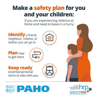 Make a safety plan for you and your children