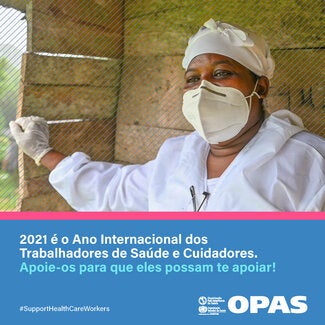 Card 1 - Ano Internacional dos Trabalhadores de Saúde e Cuidadores 2021