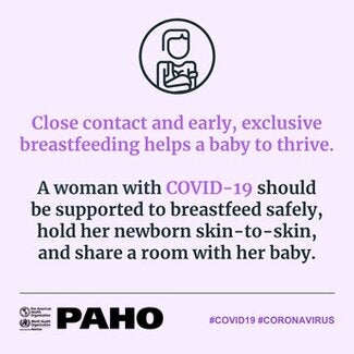 A women with COVID-19 should be supported to breastfeed safely