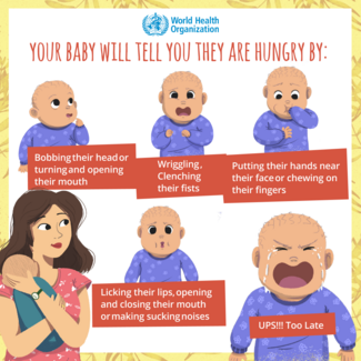 Your baby will tell you they ar hungry by