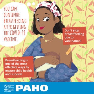 You can continue breastfeeding after getting the COVID-19 vaccine
