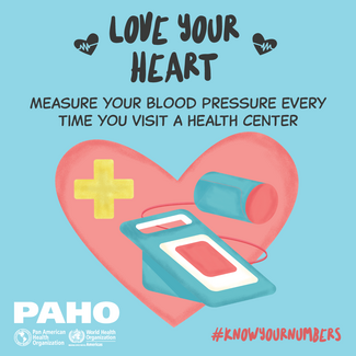 Card 1 - Love your heart: Measure your blood pressure every time you visit a health center
