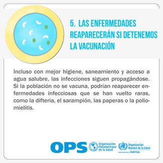 Las enfermedades reaparecerán si detenemos la vacunación