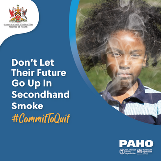 Social media card for tobacco cessation secondhand smoke