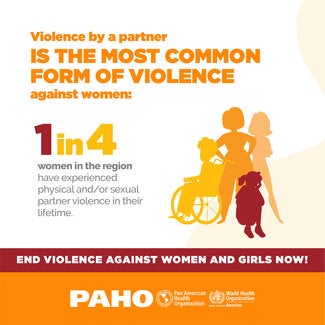 Violence by a partner is the most common form of violence