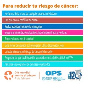 Formas de reducir tu riesgo de cáncer