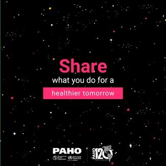 Social media tile: Share what you do for a better tomorrow