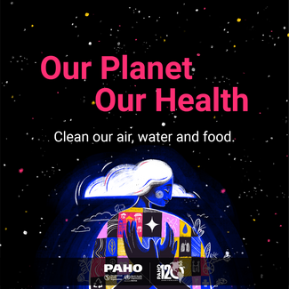 Social media tile: Our Planet Our Health