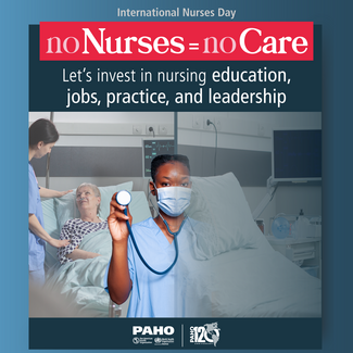 International Nurses Day (12 May, 2022). Social media card no. 1