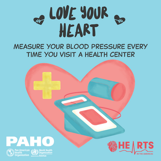 Card 1- Love your heart: Measure your blood pressure every time you visit a health center