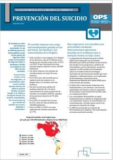 La salud mental en la Región de las Américas. Prevención del suicidio. Septiembre del 2022