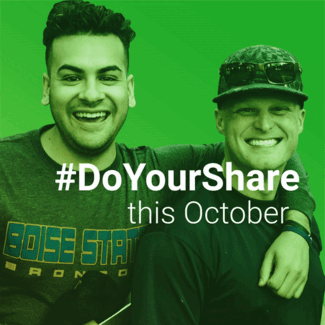 GIF: #DoYourShare this October. 