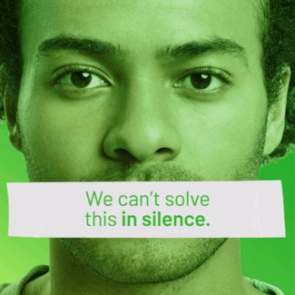 GIF: Let's speak up to reduce mental health stigma