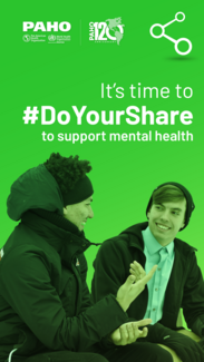 Instagram story 3: It's time to #DoYourShare to support mental health.