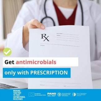 Social Media: Get Antimicrobials only with prescription