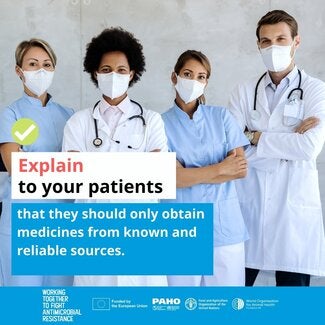 Social Media: Explain to your patients that they should only obtain medicines from known and reliable sources
