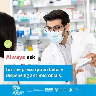 Social Media: Always ask for the presciption before dispensing antimicrobials