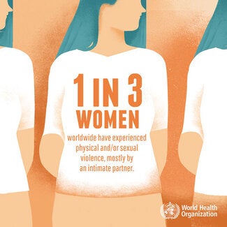 1 in 3 women have experienced violence