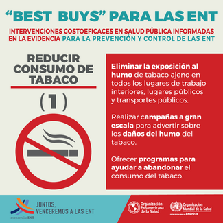 "Best Buys" para las ENT - Reducir consumo de tabaco