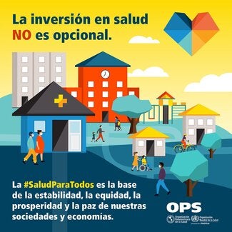 Tarjeta para redes sociales - La inversión en salud NO es opcional