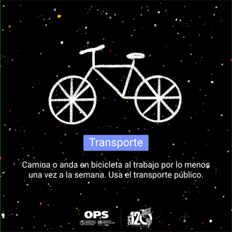 Postal de redes sociales - Transporte