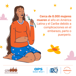 Tarjeta de Instagram: Cero muertes maternas. Evitar lo evitable.