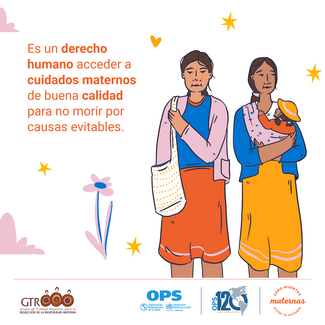 Tarjeta de Instagram: Cero muertes maternas. Evitar lo evitable.