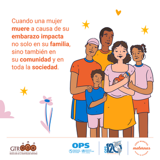 Tarjeta de Instagram: Cero muertes maternas. Evitar lo evitable.