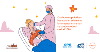 Tarjeta de Linedin: Cero muertes maternas. Evitar lo evitable.