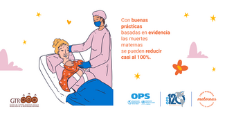 Tarjeta de Twitter: Cero muertes maternas. Evitar lo evitable.