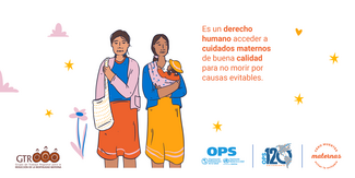 Tarjeta de Twitter: Cero muertes maternas. Evitar lo evitable.