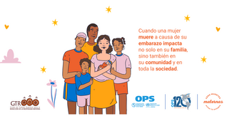 Tarjeta de Twitter: Cero muertes maternas. Evitar lo evitable.