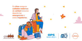 Tarjeta de Twitter: Cero muertes maternas. Evitar lo evitable.